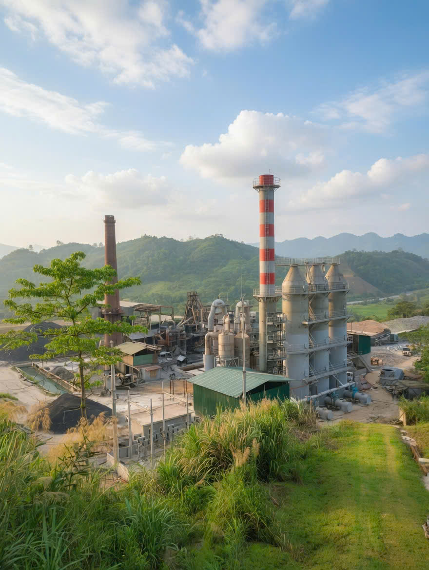 Nhà máy phân lân nung chảy LAFCO tại Bảo Hà, Lào Cai